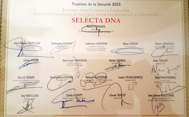 Diplôme des trophées de la sécurité Diplôme des trophées de la sécurité