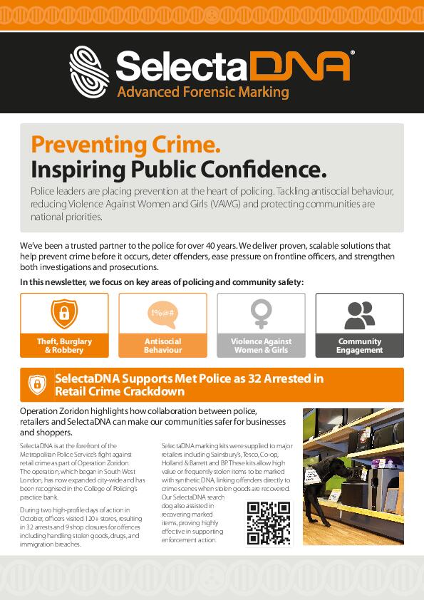 SelectaDNA Newsletter | Police Leaders
